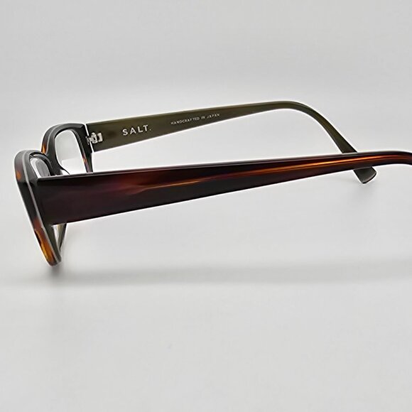 Salt Optics Dirk Tweed Moss Eyeglasses Frame w/ Case Japan 52-17-140 - Picture 4 of 16